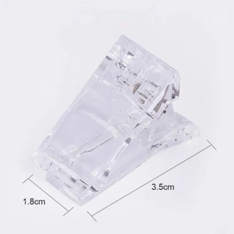 1 шт. зажим для ногтей акриловый пластиковый накладной лак типсы наращивания