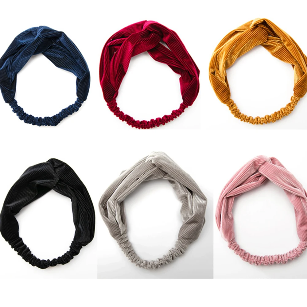 Головной убор для лица женская простая Милая лента волос sen с широкими краями