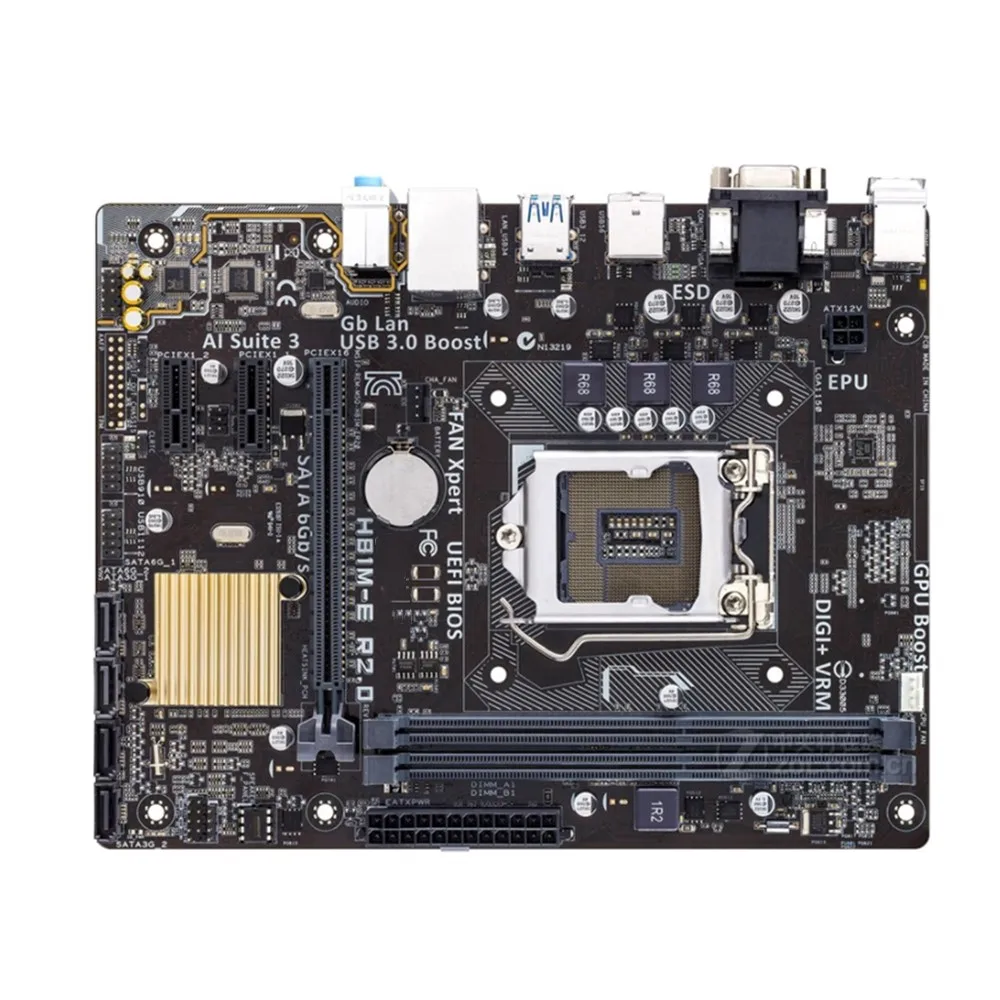 Для Asus H81M E R2.0 рабочего Материнская плата H81 разъем LGA 1150 i3 i5 i7 DDR3 16G микро atx корпус