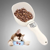250ml pet food spoon puppy digital scale abs handle cat feeder electronic measuring tool science feeding dog supplies