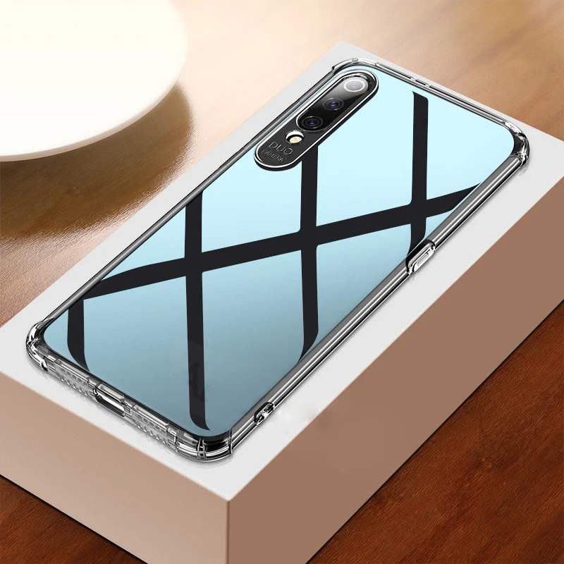 2-в-1 закаленное стекло + чехол для Redmi 7A Note 7 Защитный Чехол подушки силиконовые