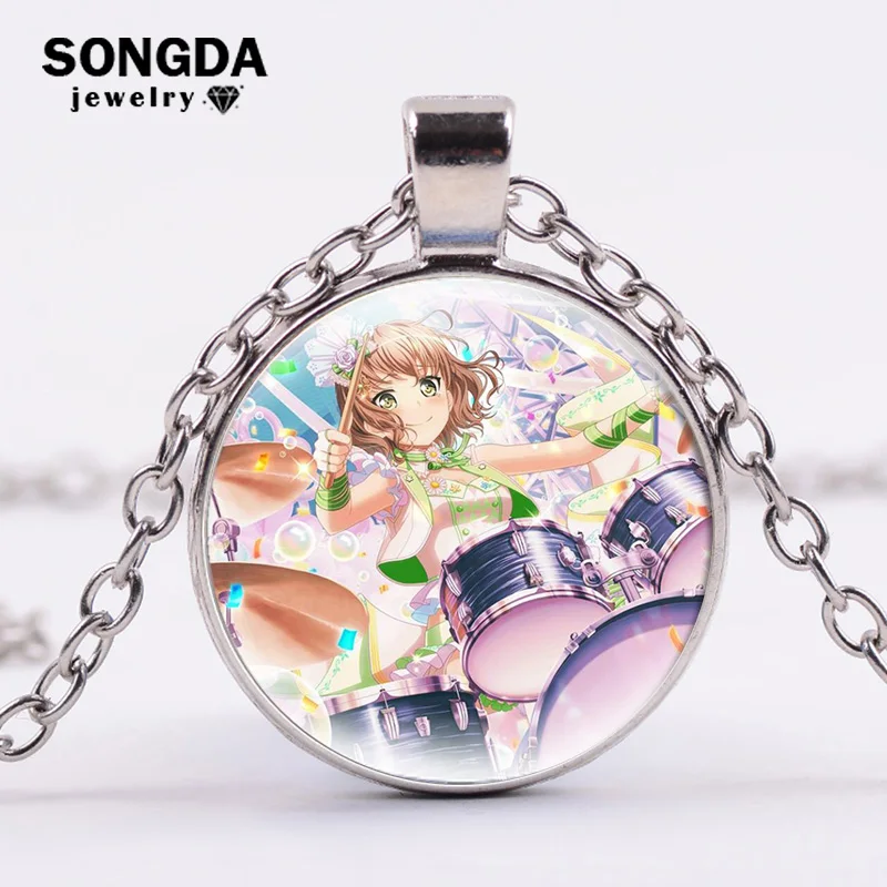 Ожерелье Bang Dream Hikawa Sayo Minato Yukina Toyama Kasumi Коллекционная Аниме Фигурка стеклянный