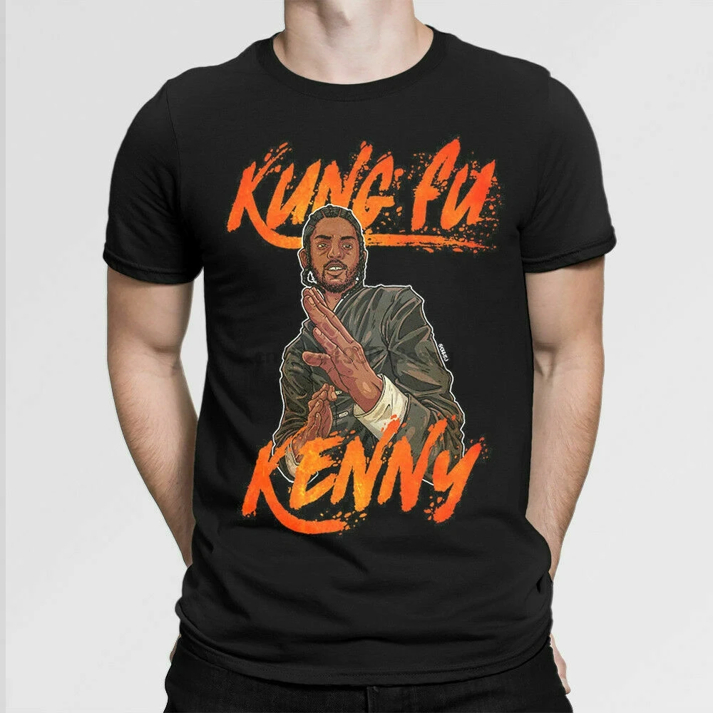 

Художественная футболка Kendrick Lamar, мужская рубашка Кунг-фу Кенни, все размеры