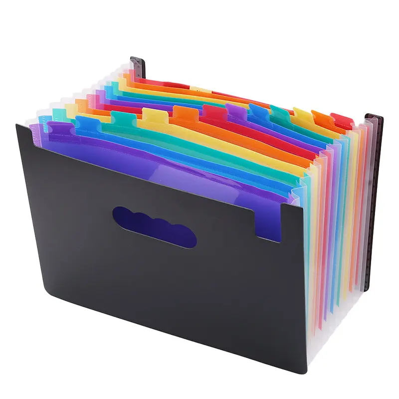 

New Hot Sell Pockets Expanding File Folder A4 Organizer Portable Business File Office Supplies Document Holder
