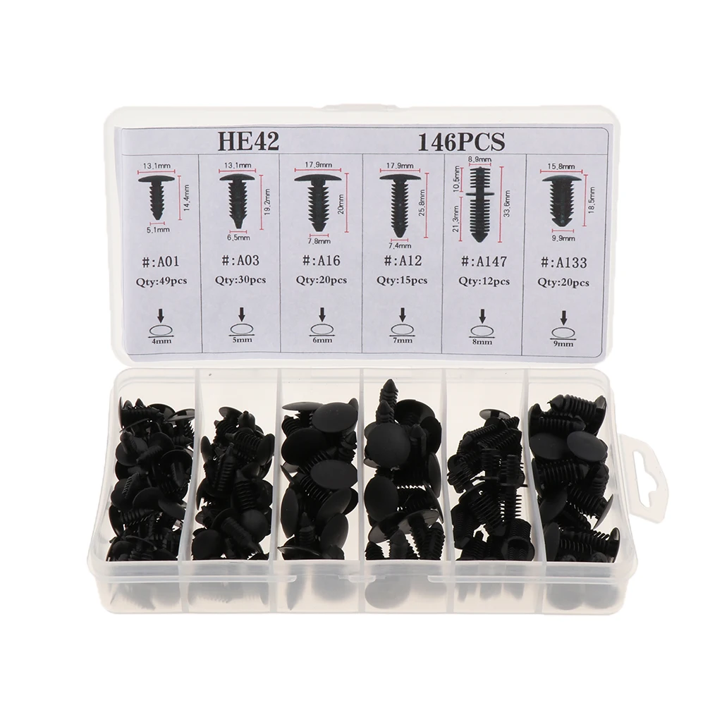 Зажимы автомобильного крыла крепежные заклепки зажимы нейлоновый бампер