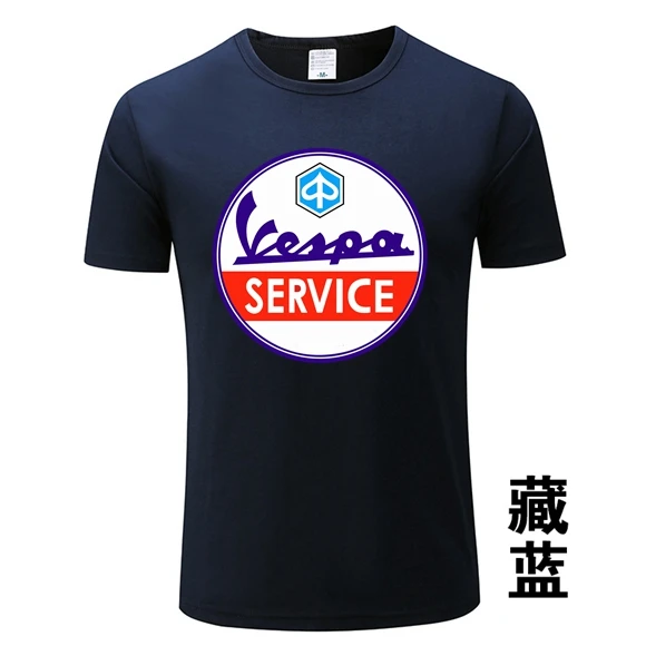 2020 г. Италия Legend Мужская винтажная футболка Vespa Service made скутер GG-20 | одежда