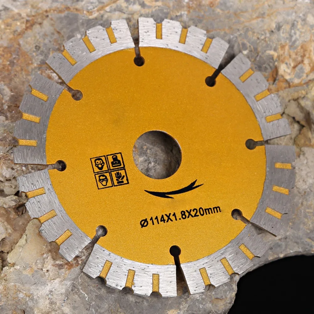 

114mm Diamond Circular Saw Blade Yellow Dry Cutting Disc Marble Granite Quartz Stone Concrete Cutting Tools