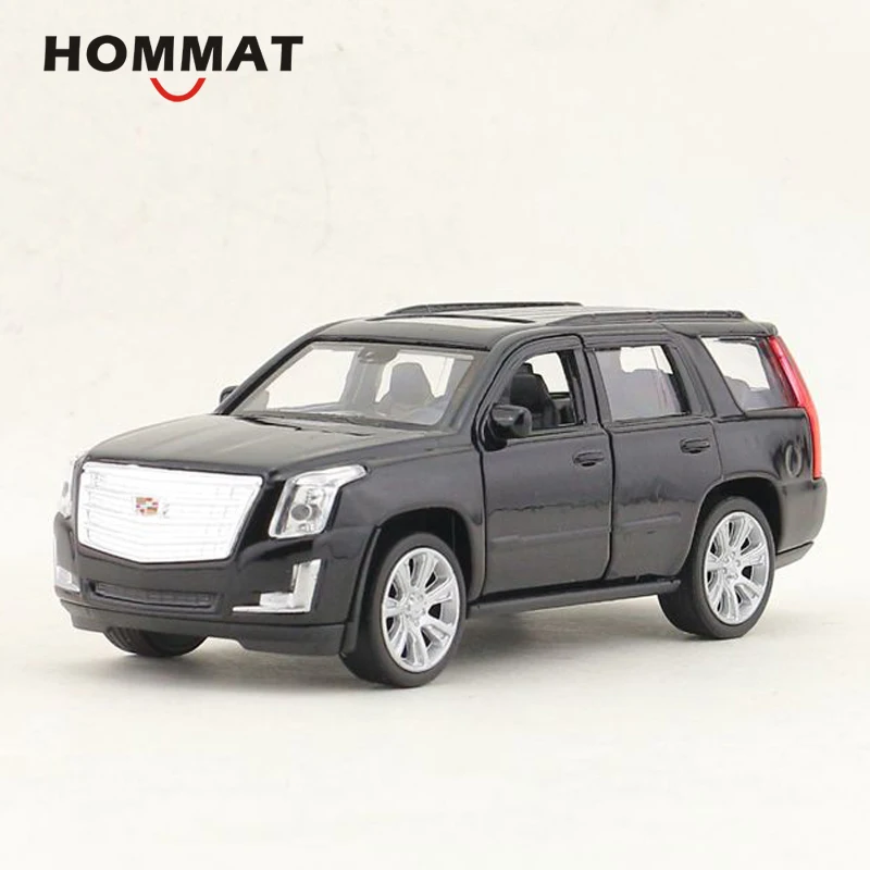 HOMMAT 1:36 2017 Cadillac Escalade Полноразмерная модель внедорожника литая игрушечного