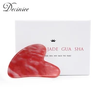 natural gua sha massage tool red pomegranate heart type scraping for physical therapy anti aging face massager for neck body