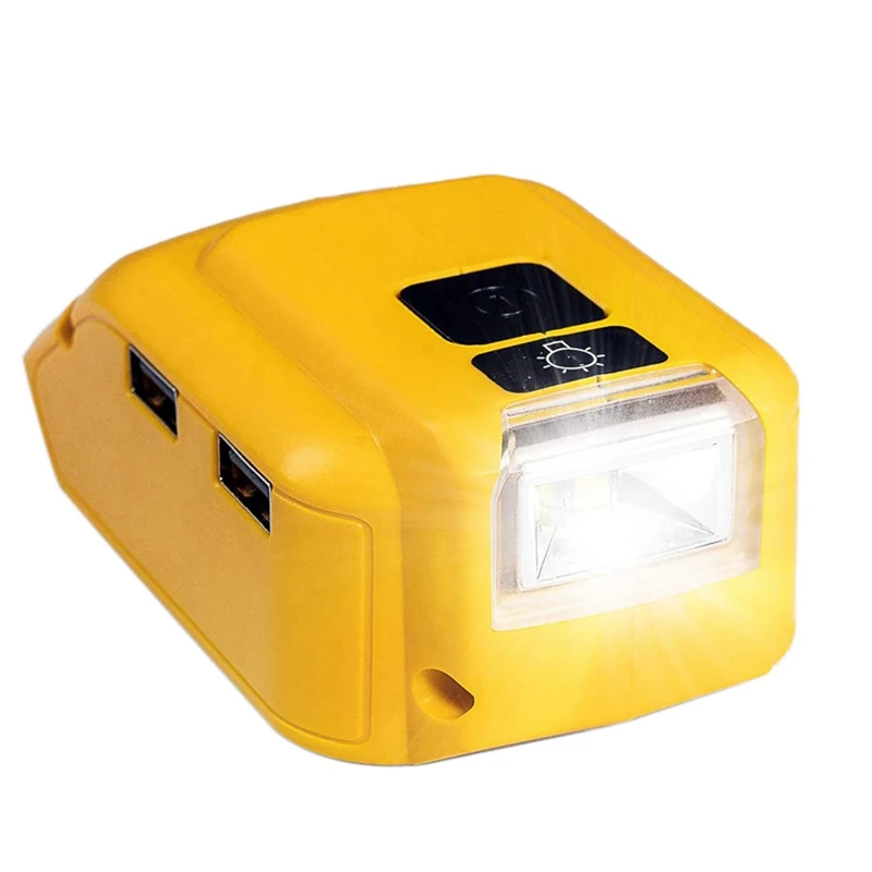 

DCB090 Battery Adapter Converter Battery Power Source With Dual USB For Dewalt 20V Max 18V Lithium-Ion Batteries