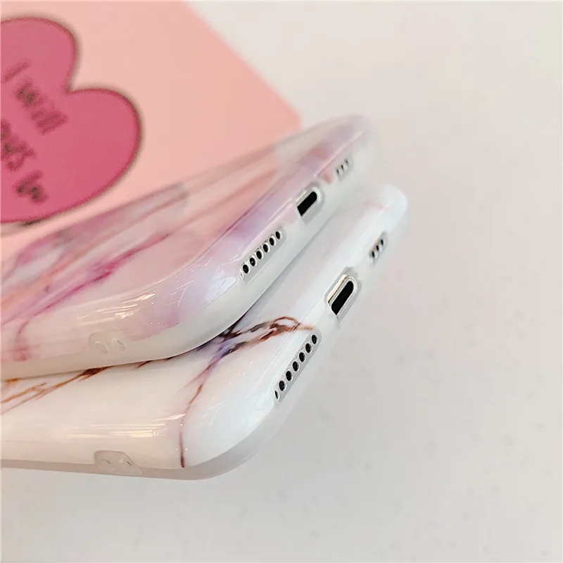 

Marble Matte Phone Case For iPhone 11 Pro Max 12 Pro 12Mini X XR XS Max 7 8 Plus Shockproof Texture Soft IMD Silicone Back Cover