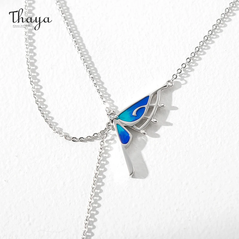 

Thaya Butterfly Orginal Design Women Neckalce Silver Color Elegant Neckalce Pendant Party Neckalce Choker Luxury Fine Jewelry