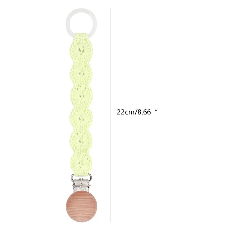 

Crochet Pacifier Clips Chain Dummy Clip Pacifier Holder Nipple Holder Soother Chain For Infant Baby Feeding