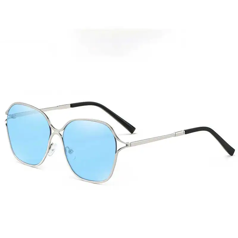 

Ins Fashion Sunglasses Fashion Women's Sunglasses Hollow Stainless Steel Metal Sunglasses Ocean Piece Women's Glasses UV400