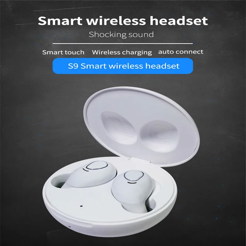 Оригинальные беспроводные наушники s9 TWS, мини наушники с Bluetooth 5,0, стереогарнитура, зарядная коробка, наушники