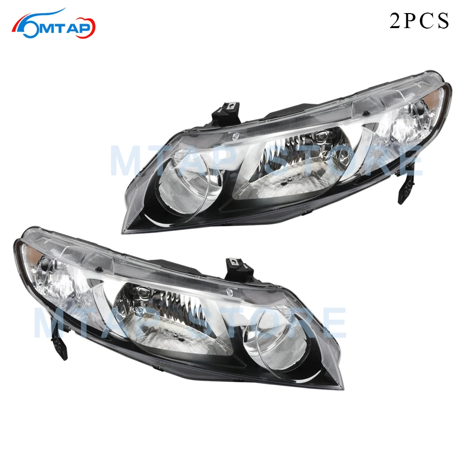 Налобный фонарь MTAP для переднего бампера 2 шт. лампа в сборе Белый Сигнал поворота