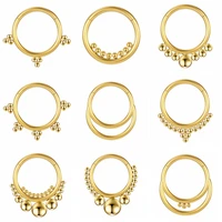 g23 titanium perforated tragus cartilage zircon nose ring diaphragm hoop perforated earrings daith helix diaphragm body jewelry