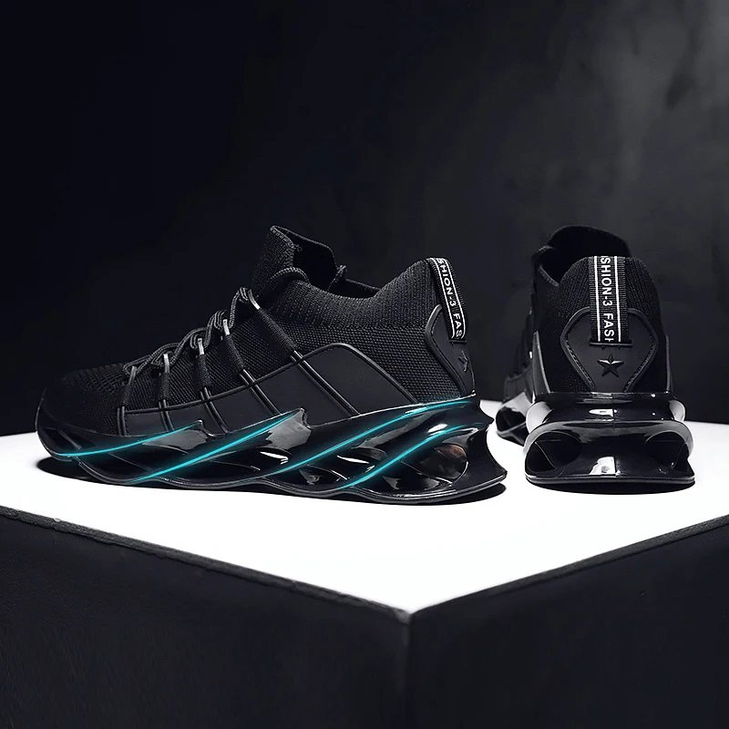 

Blade shark bottom white shoes men's breathable lightweight running shoes high quality men's shoes men shoes sneakers