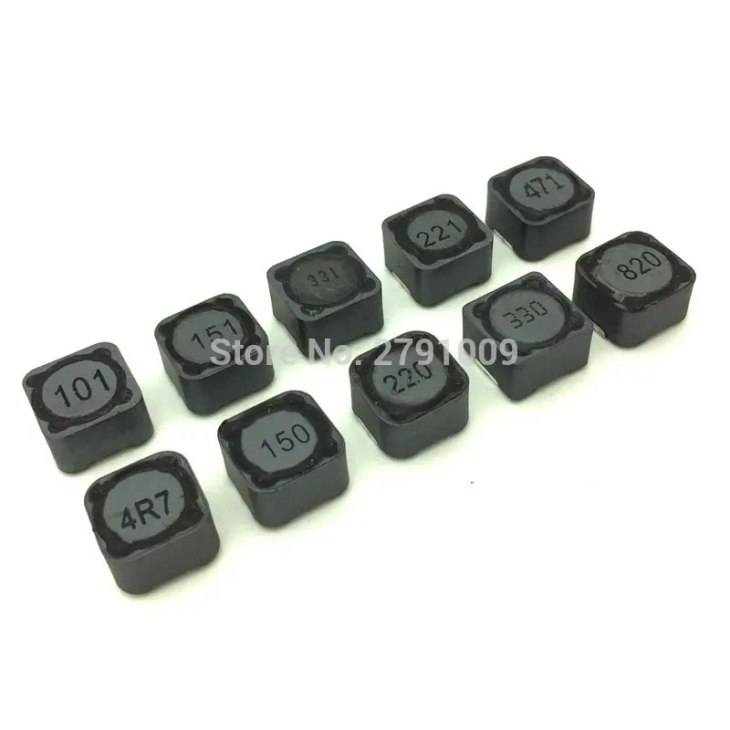 10 шт CDRH127 CD127 /15/ 22 / 33 47 68 UH 12*12*7 SMD силовой индуктор 1mh 2R2 3R3 4R7 6R8 чип 100UH 101|Индукторы| |