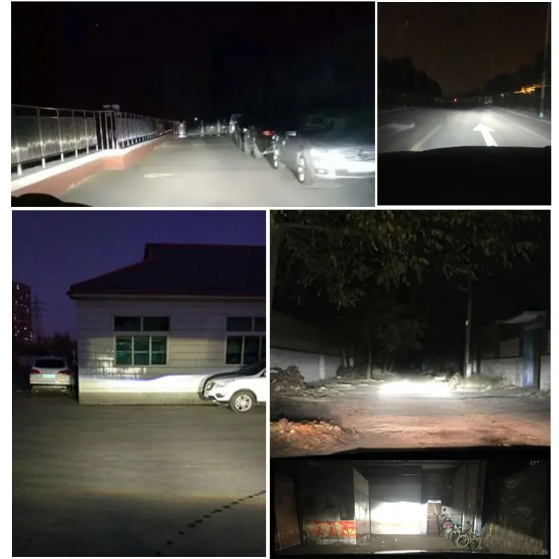 2X Противотуманные фары DRL Дневной свет фар H1 H3 H4 9003 HB2 H7 H8 H9 H11 9005 HB3 9006 HB4 9012(HIR2) Комплект передних светодиодных фар лампа 9600LM 6000K белый
