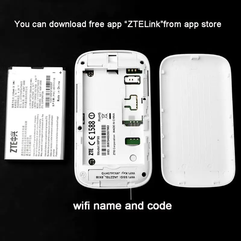 Разблокированный zte MF90 MF920V 4G Wi-Fi роутер 150mbs Mifi Мобильная точка доступа карман 4G модем Carfi 2000 мАч батарея с слотом для sim-карты