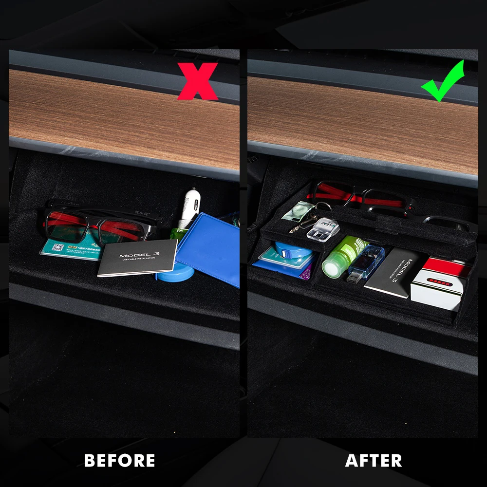 

Dashboard Interior Storage Glove Box Center Armrest Box For Tesla Model 3 2016-2020 Car Dashboard Interior Stowing Tidying Box