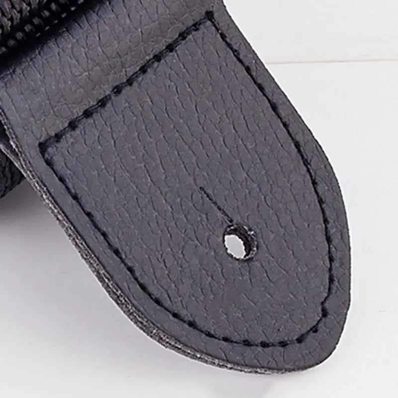

Universal Guitar Strap Adjustable Pure Color Nylon Guitar Belt with PU Leather Ends Folk Wooden Classical Electric Guitar Bass