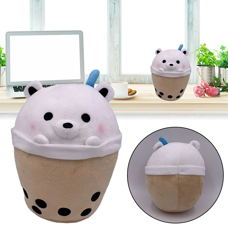 

Плюшевая кукла с чашкой молочного чая, мягкая кукла с медведем, супер милая игрушка, подушка для обнимания для детей, девочек, мальчиков LBV