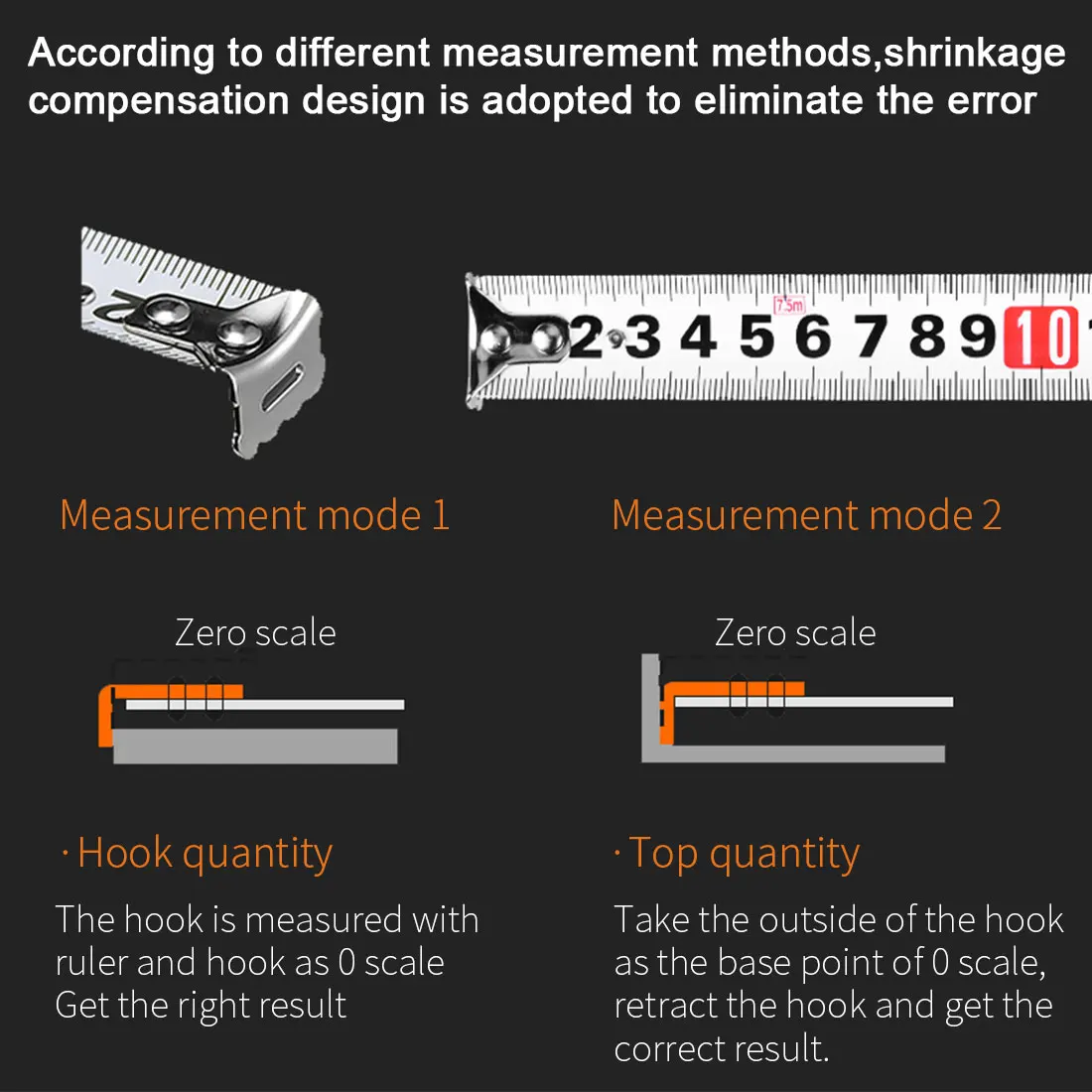 

High Quality Tape Measure 3/5/7.5/10 Meters A Variety Of Precision Durable Retractable Precise Measuring Ruler Measuring Tape