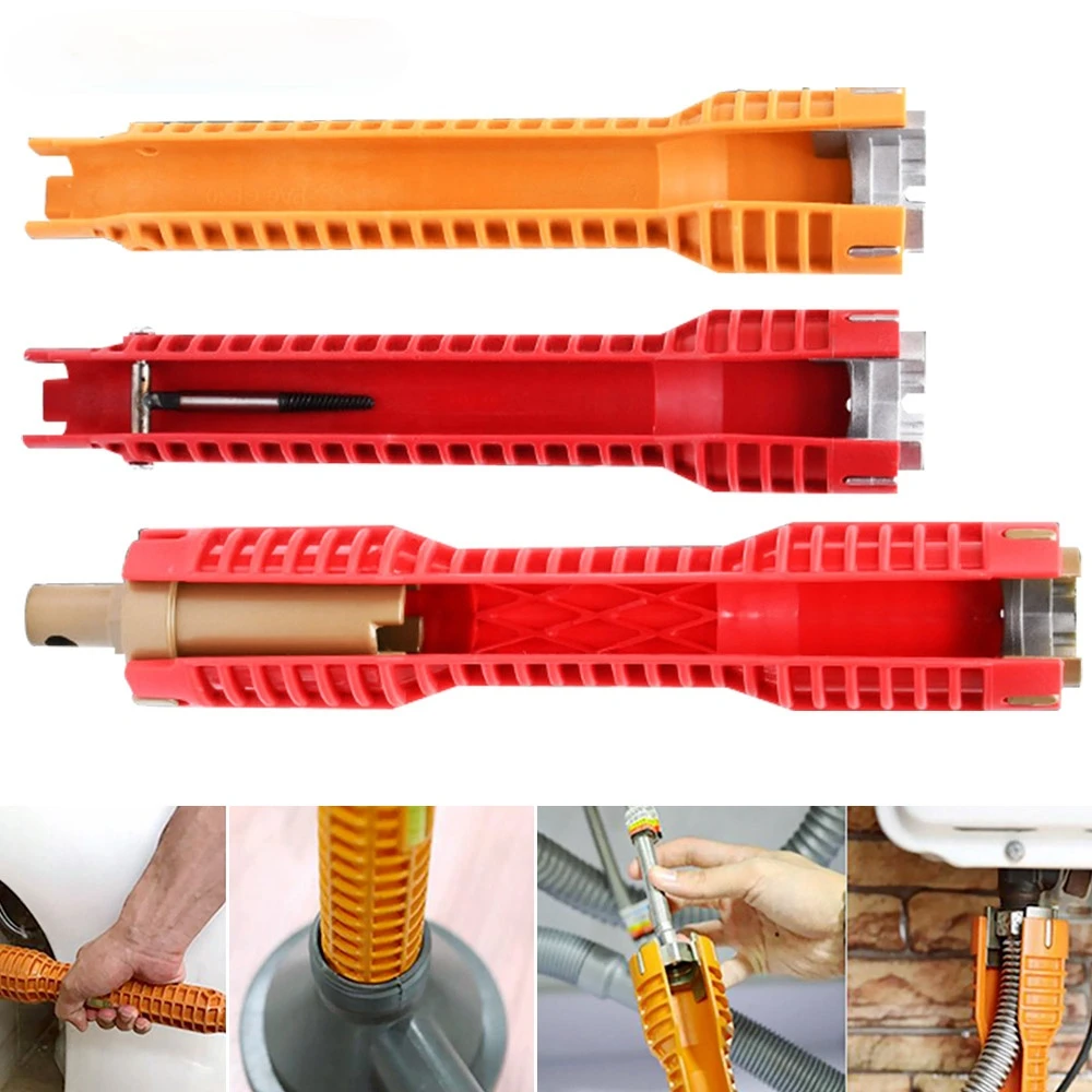 

Multifunctional Water Pipe Double End Wrench Basin Bottom Pliers Sleeve Bathroom Faucet Sink Installation and Maintenance Tool