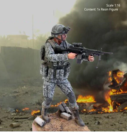 

1/16 120 мм американская пила, модель Irak из смолы, миниатюрная фигура, Неокрашенная в сборке