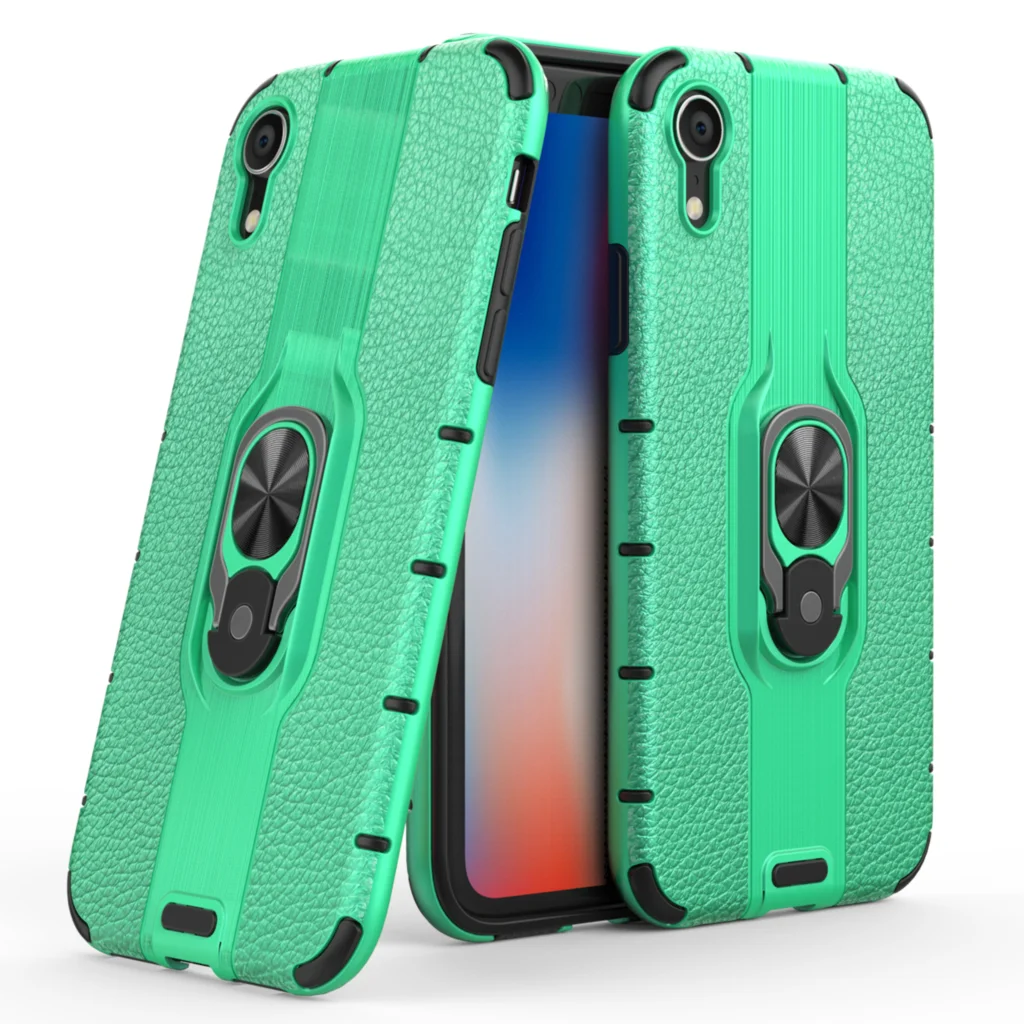 Чехол Alita для телефона с магнитным кольцом держателем iPhone XR чехол подставка из
