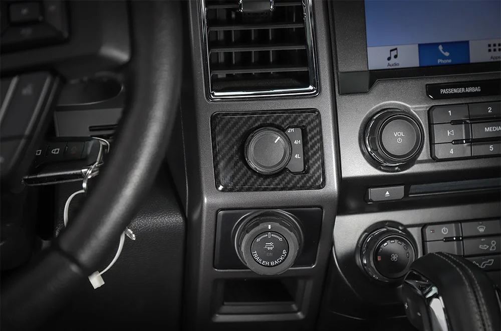 MOPAI автомобильные интерьерные наклейки для Ford F150+ Автомобильная 4WD система регулировки кнопки включения декоративная крышка для F150 аксессуары