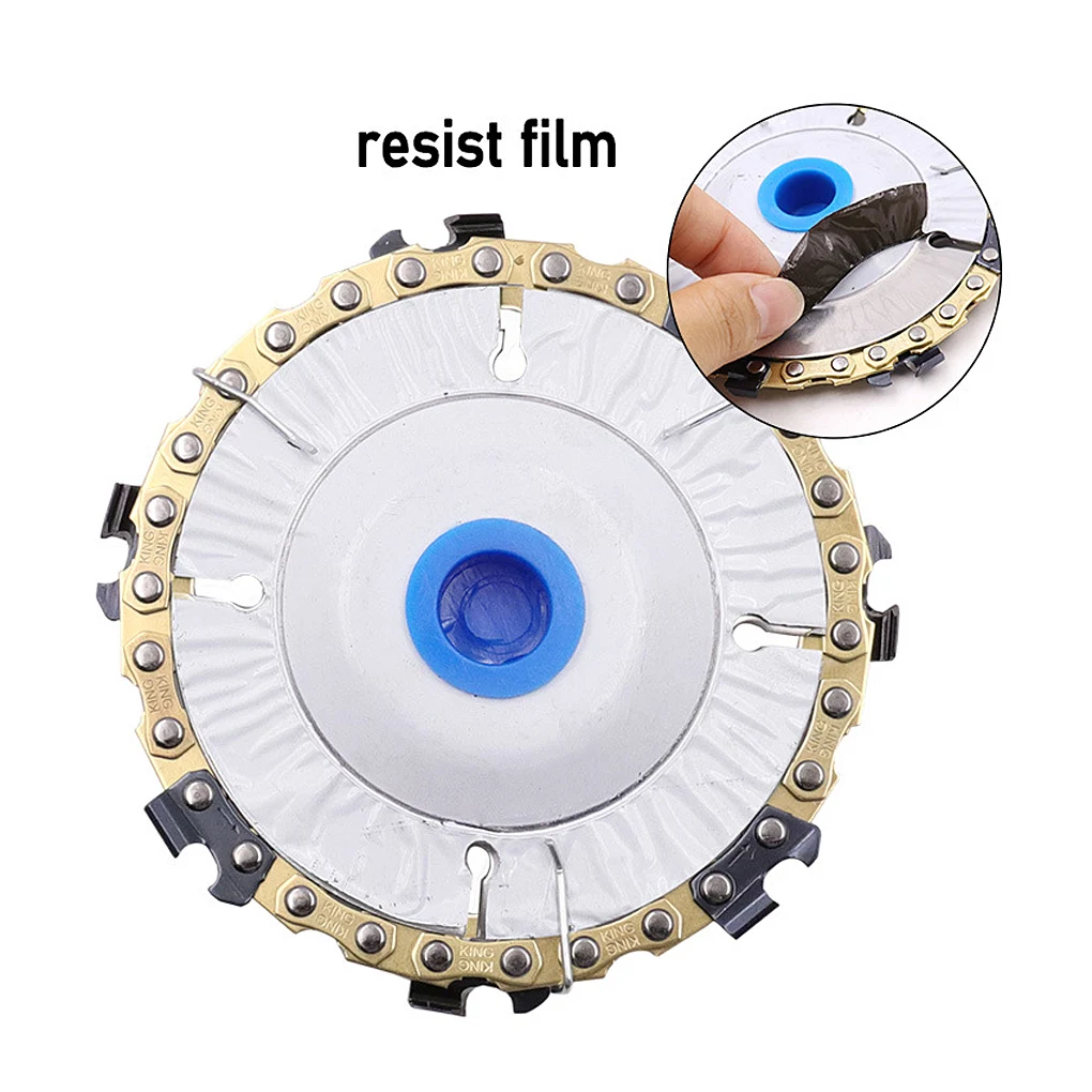 

5 Inch Angle Grinder Chain Disc 4 Inch Woodworking Circular Saw Blade Carving Chain Disc High-Speed Grinding Sanding Saw Tools
