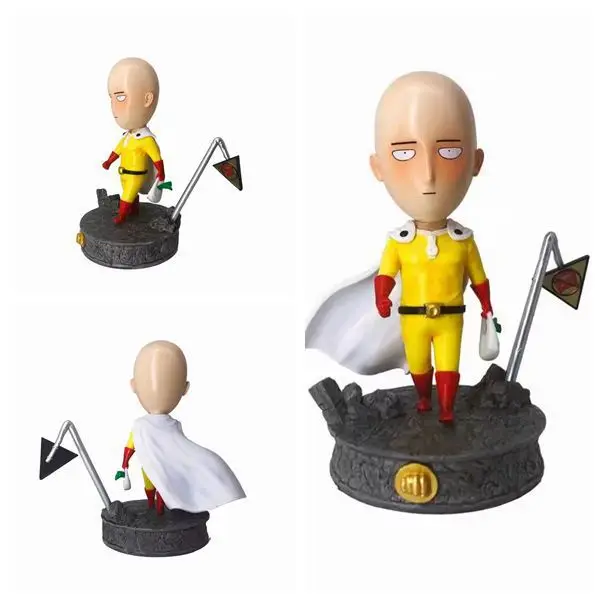 Аниме 18 см ONE PUNCH MAN Сайтама продуктовый шоппинг лысый человек Q версия ПВХ фигурка
