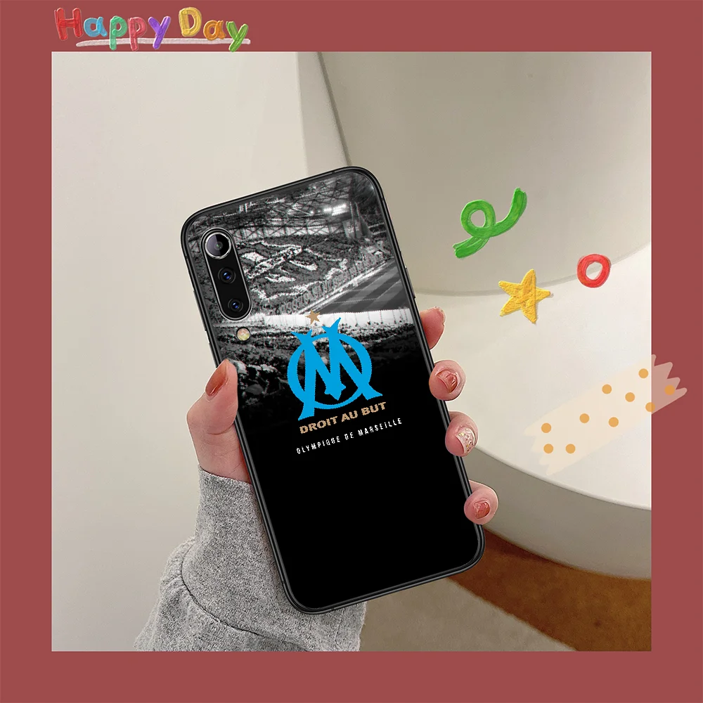 

Football Club Marseille Phone Case For XIAOMI MI Note 8 9 T 10 Pro Lite SE A2 A3 POCO X M MAX 2 3 black Cover Trend Bumper