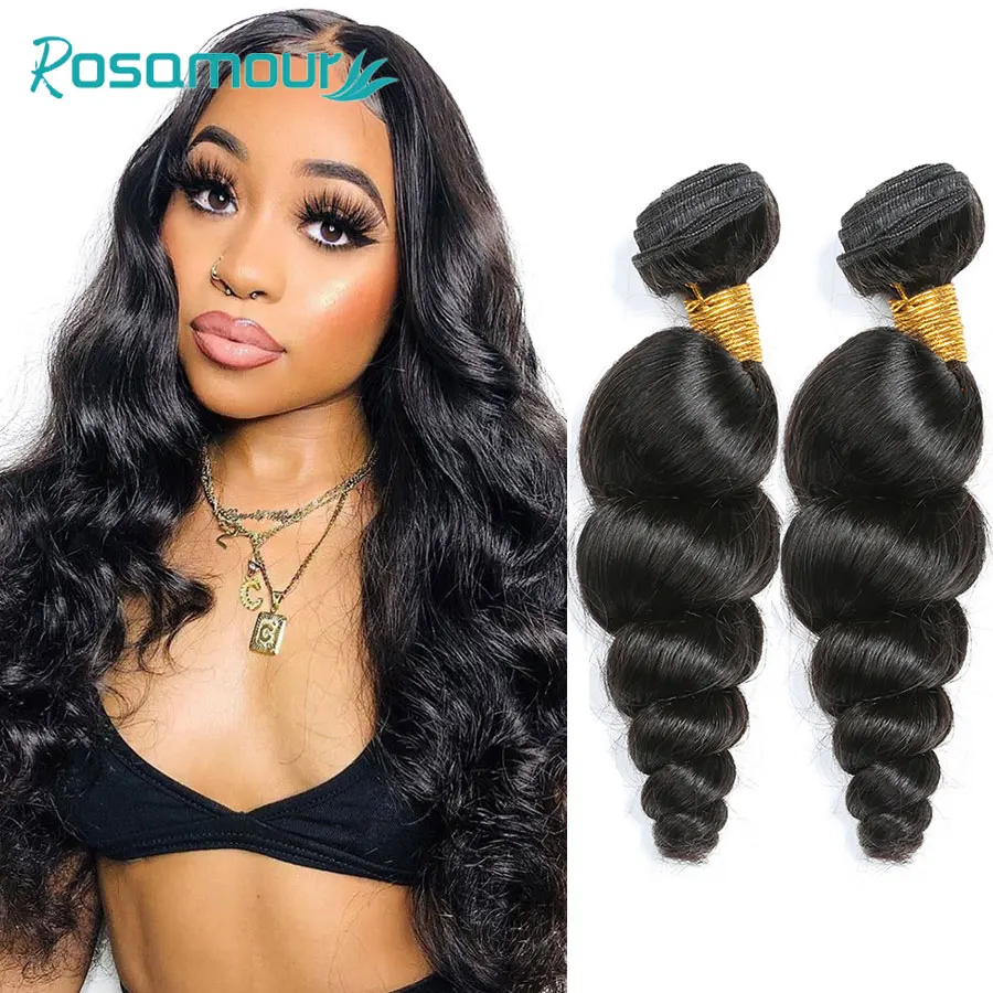 Волосы Rosamour бразильские волосы Remy свободные волнистые пучки 100% натуральные