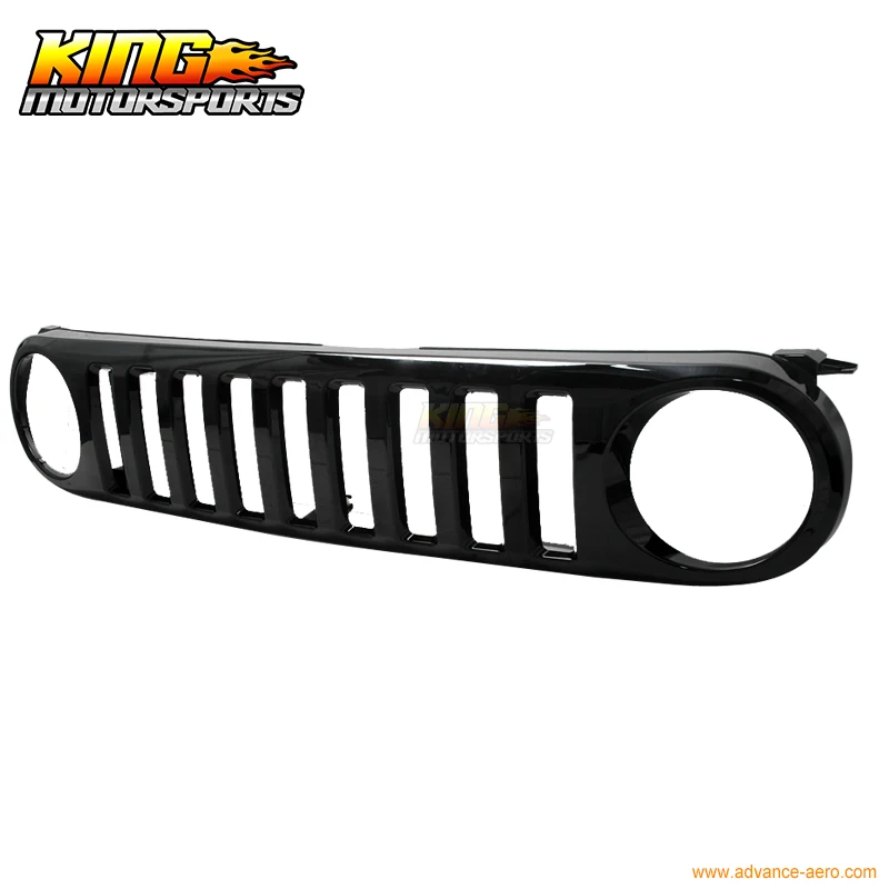 Подходит для Toyota FJ Cruiser H2 2007-2014 Черный ABS передний бампер капот решетку США
