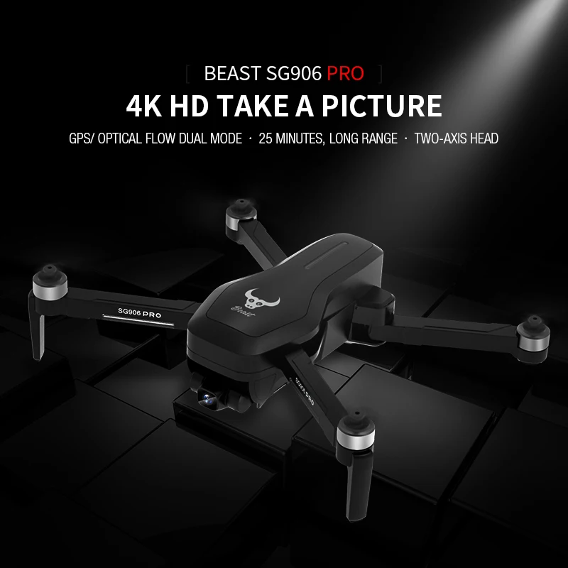 Складной пульт дистанционного управления SG906 PRO камера 4K GPS позиционирование