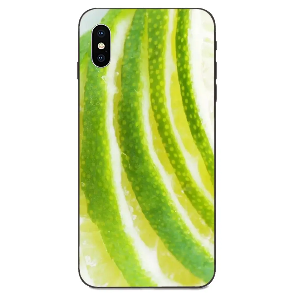 Модный чехол для телефона из ТПУ Apple iPhone 4 5 6 6S 7 8 11 Plus X XS Max XR Pro фрукты зеленый лимон