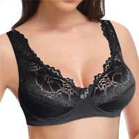 womens lager bosom floral lace bra unpadded sexy lingerie underwired perspective plus size brassiere tops 34 46 b c d dd e f