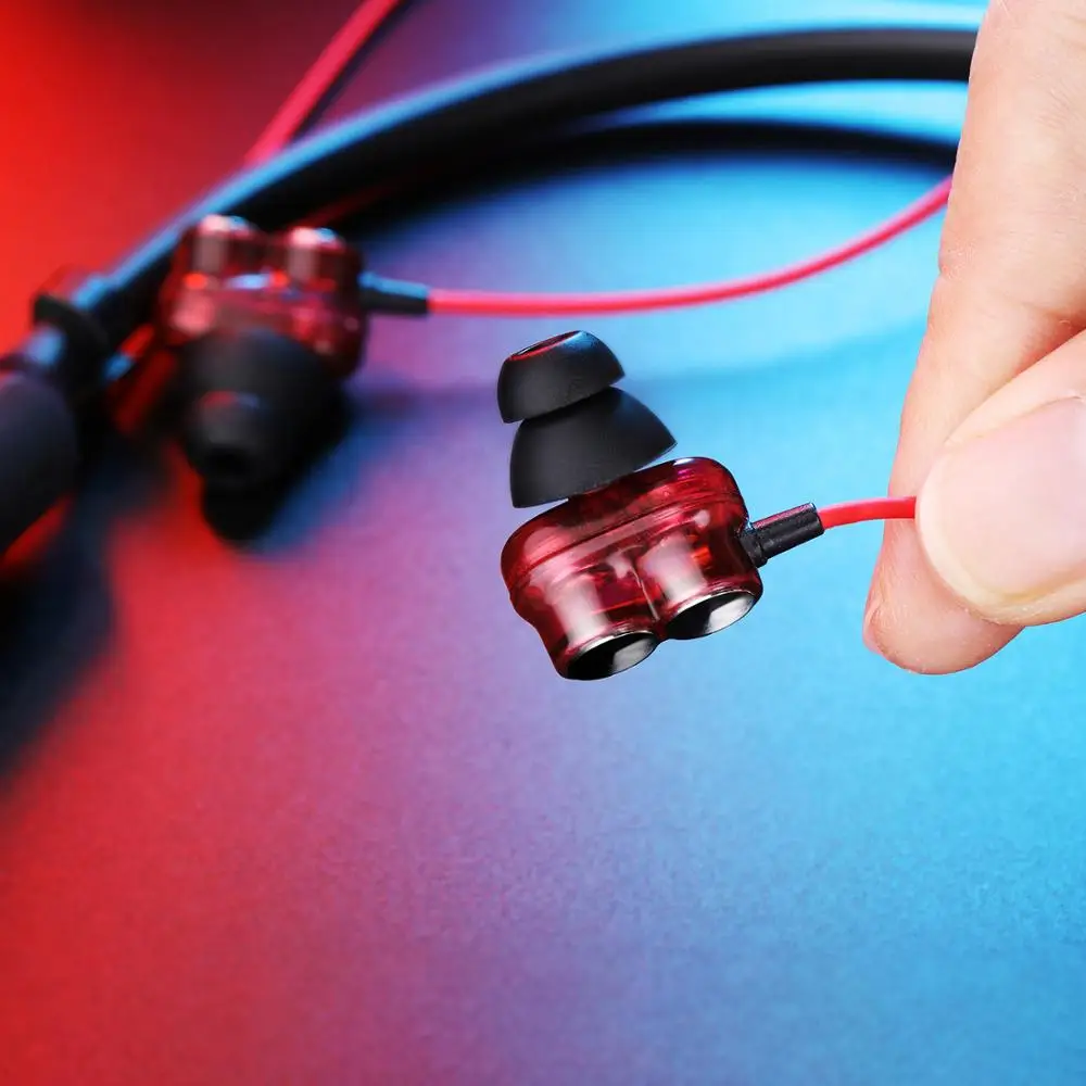 Plextone BX345 Bluetooth беспроводные наушники Шейная гарнитура для iPhone, двойные динамики наушники спортивные наушники для бега с микрофоном гарнитура