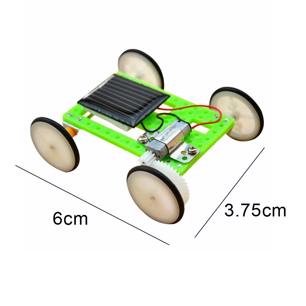 Children Small DIY Assembly Solar Power Vehicle Kid Physics Experiment Educational Interactive Toy | Игрушки и хобби