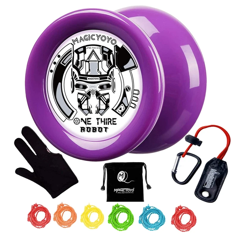 MAGICYOYO Looping Yoyo Responsive Yoyo D2 ONE Third Ball Bearing Yoyo Axle Super Durable Kids Yoyo,Glove,Strings