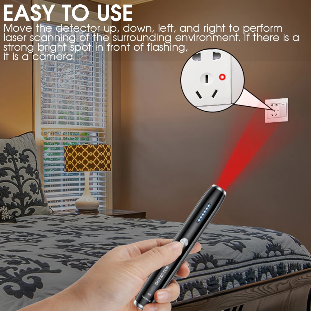 Multi-function Detector Mini Camera Bug Finder Gadget Portable Anti GPS Car Tracking Scanner Wireless RF Signal | Безопасность и