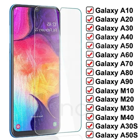 Защитное стекло 9D для Samsung Galaxy A10, A20, A30, A40, A50, A60, A70, A80, A90, закаленное стекло для экрана Samsung M10, M20, M30, M40