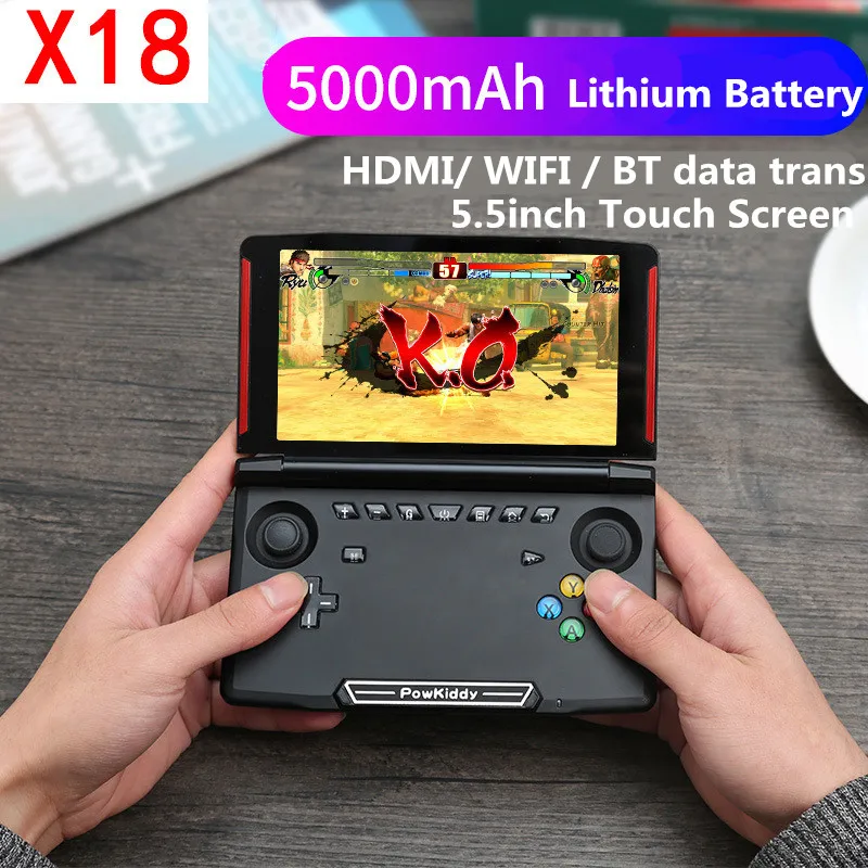 5,1 дюймов цветной сенсорный экран Карманная игровая консоль для видеоигр Andriod система Аркада ручной флип игровой плеер Эмулятор игры