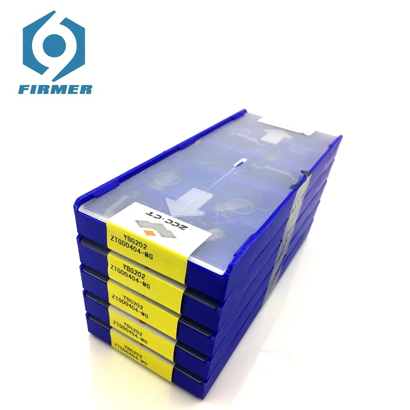 

Original ZCCCT Grooving Inserts ZTGD0404-MG YBG205 Carbide Insert Lathe Turning Tool Cutting Tool Cutting Blade