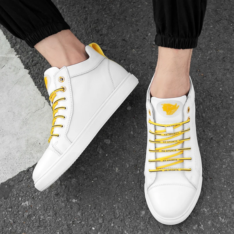 Мужские ботинки из натуральной кожи зимние теплые на шнуровке повседневные