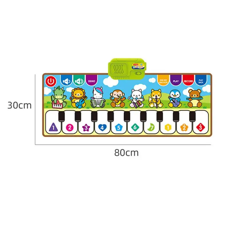 

Children's Electronic Learn Singing Piano Keyboard Multifunctional Music Carpet Mat Blanket Early Education Musical Instruments